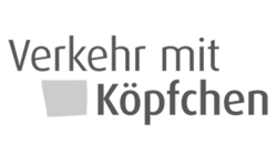 Logo Verkehr mit Köpfchen