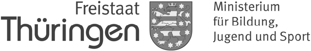 Logo Freistaat Thüringen, Ministerium für Bildung, Jugend und Sport