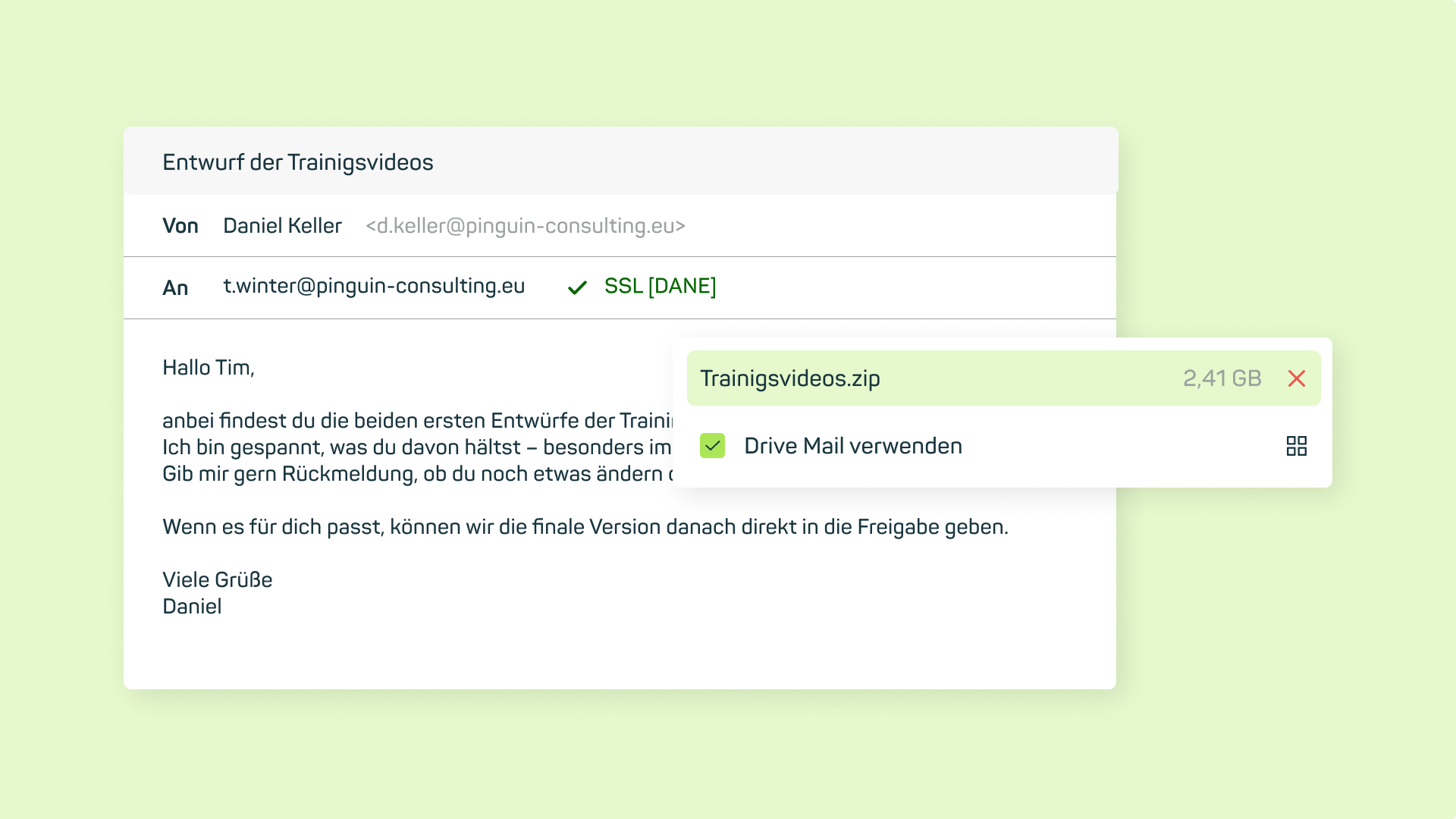 mailbox Drive: Große Dateien verschicken