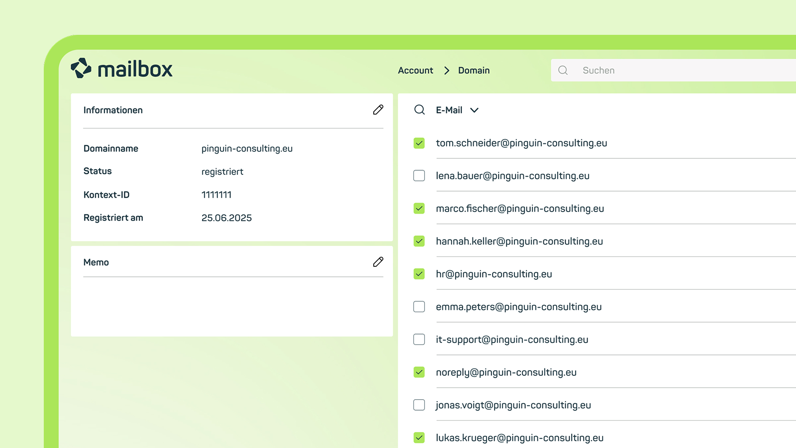 mailbox Admin Console