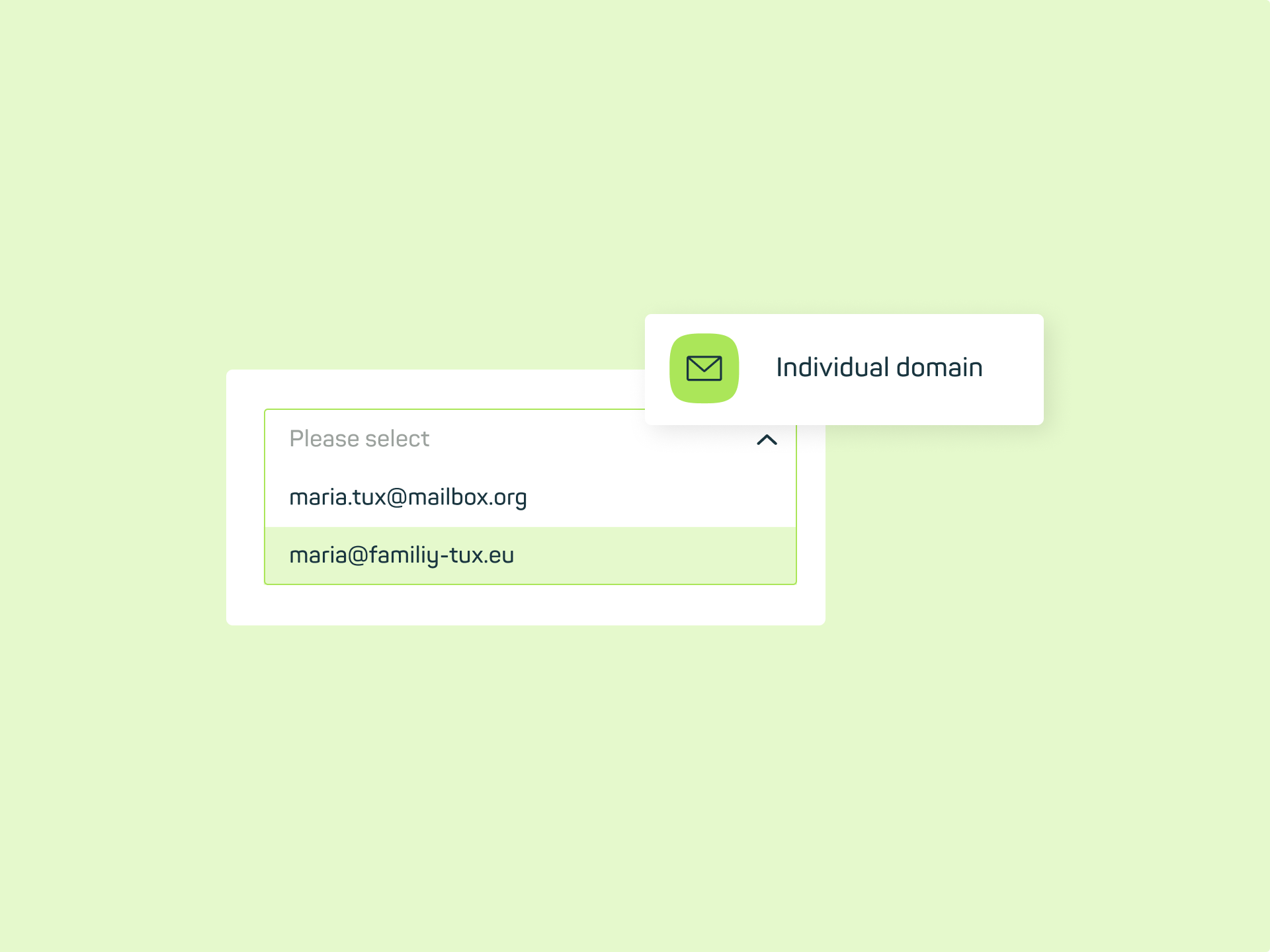 mailbox Mail: Individual custom domains made easy