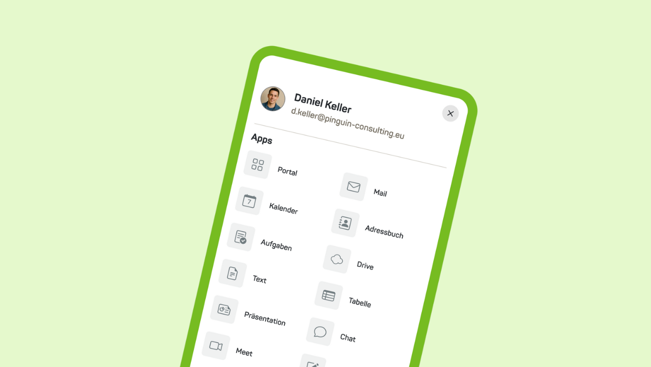 mailbox Suite: Mobile Ansicht